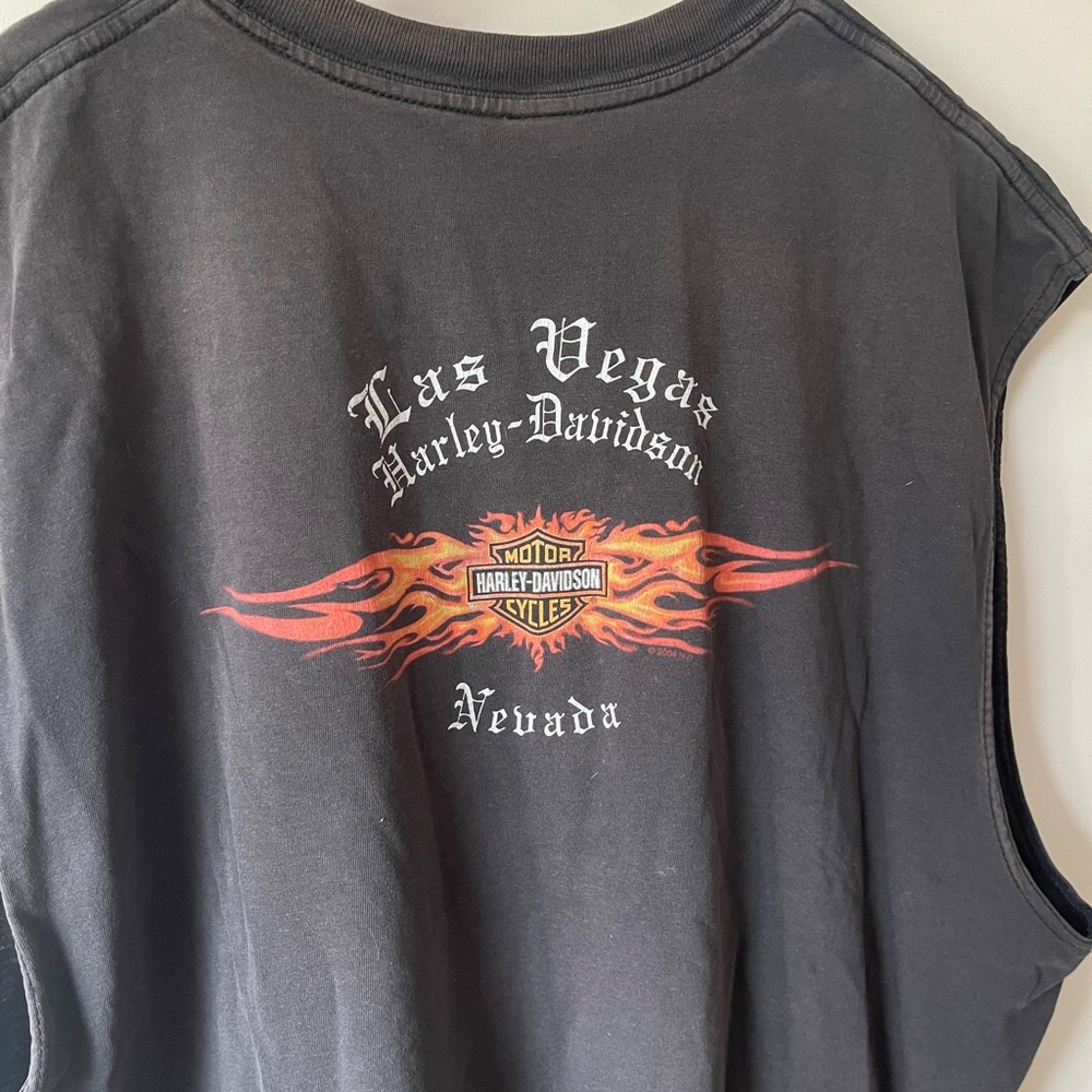 Y2K Vintage Las Vegas Harley Davidson Muscle Shirt